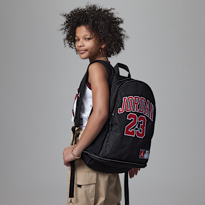 NIKE Jordan 23 Backpack 9A0419-R78 ジョーダン NIKE JORDAN JERSEY MESH JUMPMAN BACKPACK JERSEY RED BLACK